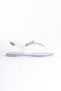 Summer Women's Jelly Transparent Gray Glitter Stone Detail Flat Sandals-Mstb6262-Sgs - 4