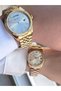 Couple Watch Women Men Calendar and Day 30Mt Water Resistant Steel Band Men's Wristwatch Efc.13 - 3