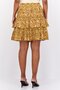 Women Allover Print Mini Skirt, Olive - 3
