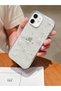 Apple iPhone 11 Compatible Pearl Heart Bow Transparent Case Glitter Shockproof Cover - 4