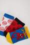 Boy's Marvel Spiderman 3-Piece Cotton Booties Socks Z9028a6ns - 5