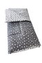 Cotton Baby Kids Quilt 80X110 cm Sizes White and Gray Star Quilted Stitched