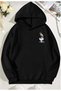 Unisex Women Men Oversize Bugs Bunny And Lola Printed Lover Couple Combination 2-Piece Sweatshirt - 2