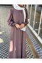Medina Silk Shoulder Gathered Balloon Sleeve Ferace Dusty Rose - 2