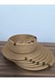 13 piece 32 cm gold color saucepan set / bread basket / coaster american service / coffee presentation - 3