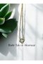 Brand Model Gold Color Single Mini Clover Steel Necklace