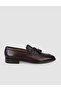 100% Genuine Leather Brown Bow Detailed Men's Classic Shoes