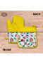 2-Piece Stylish Oven Mitt and Pot Holder Set - Multi-Functional Kitchen Essentials - 6