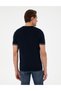 Navy Blue Slim Fit Crew Neck Knitwear T-Shirt 50303616-Vr033 - 5