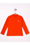 Girl's Regular Fit Mock Neck Embroidery Printed Sweatshirt - Ribana - 3