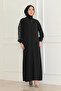 New Season Black Stone-Detail Abaya - 4