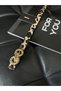Twist Gold Buckle Thin Leopard Women's Belt, Coat Belt, Shirt Belt, Dress Belt - 3