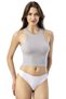 Women's Gray Wide Strap Camisole Crop Badi