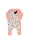 Baby Girl Salmon White Cute Baby Written Panda Printed 10 Piece Hospital Discharge Set - 2
