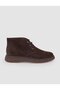100% Genuine Leather Brown Suede Lace-Up Men's Casual Boots