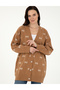Camel Comfort Fit Knitwear Cardigan 50290627 -Vr015 - 3