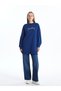 Lcw Crew Neck Shiny Stone Printed Women's Sweatshirt Tunik - 2