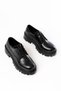 868-754 Black Crocodile Laced Casual High-Top Loafer Shoes - 4