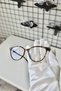 London Leopard Tr90 Transparent Cat Eye Oval Bone Women Men Unisex Blue Screen Glasses Eyewear - 8