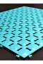 قطعة واحدة من بلاط الأرضيات البلاستيكي لتقويم العظام مقاس 33 × 33 × 1.5 سم، ممسحة نفاذية، شبكة أرضية مبللة، أزرق فيروزي - 5