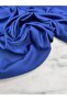 Blue Plain Dressmaking Silk Satin Fabric Our Product Is Sold by Pieces 1 Piece 1 Meter - 4