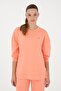 Crew Neck Stylish Design Sweatshirt with Buttons on the Sides - 2