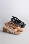 Genuine Leather Heel Sandals - Select 911 Mink, 6cm Heel Height - 7