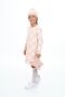 Girl's Dress Heart Patterned Lace Beanie and Neck Collar 3 Piece Set - 3