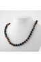 Indian Agate 8 Mm Knotted Natural Stone Necklace - 3
