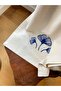 Ginkgo Biloba Linen Table Runner - Hand Painted - 4