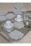 Decorative Guipure Lace Coffee Cocktail Presentation Napkin 6 Pieces - 3