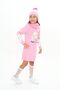 Girl's Dress Rainbow on Cat Patterned Beret and Scarf Set of 3 - 8