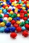 Glitter Colored Pompom (2.5cm-100 Pieces) - 2