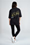Women's Low Sleeve Oversize Cotton Printed T-Shirt - Different Color Options - 5
