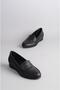 Select 0011 genuine leather wedge heel shoes (heel height: 3.5 cm) black - 2