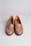 Select 0011 genuine leather wedge heel shoes (heel height: 3.5 cm) coffee - 3