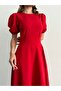 Watermelon Sleeve Midi Length Dress - 3