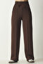 Basic Knitted Sweatpants with Pockets Brown Lxr0003 - 4