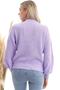 Women's Lilac 3-Button V-Neck Cardigan - 5