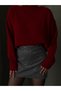 Women's Silver Glitter Detailed High Waist Christmas Themed Shorts Mini Shorts Skirt - 2
