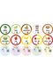 Glass Jar with Gold Lid 210 Cc 9 Pieces Yogurt Baby Food Supplementary Food Jar 15 Pieces Labels - 3
