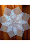 100 cm Lace Fiskos Tablecloth - Handcrafted and Coffee Table Medium