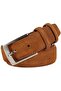 3.5 Cm Brown Suede Original Leather Belt