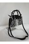 Women's Mini Crocodile Zipper and Snap Closure Hand and Shoulder Bag - 6