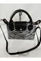 Women's Mini Zebra Zipper and Snap Closure Hand and Shoulder Bag - 2