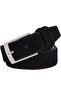 3.5 Cm Black Suede Genuine Leather Belt