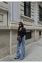 Premium Series Palazzo Jeans with Leg Detail - 5