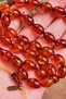9X12 mm Ahmet Emin Signed Tobacco Color Fasan Squeeze Amber Rosary - 3