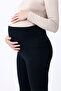 Thermal Hooded Warm Stretchy Waist Adjustable Winter Maternity Leggings - 3