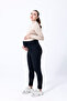 Thermal Hooded Warm Stretchy Waist Adjustable Winter Maternity Leggings - 7
